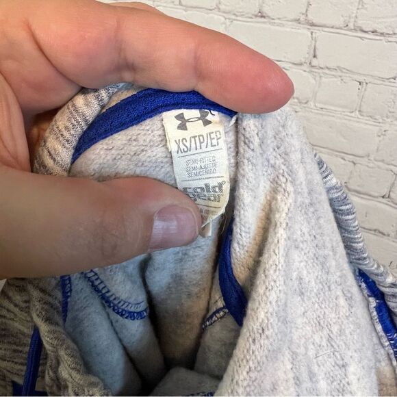 Under Armour Charged Cotton Storm Marble Hoodie Size XS Cold Gear Fleece 1239241 - Picture 6 of 6